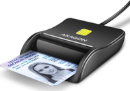 Lexues karte identiteti Axagon CRE-SM3N, USB 2.0, Smart Card, i zi