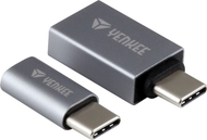 Adapter USB Yenkee YTC 021, USB C në USB 3.0, 5 Gb/s, argjendtë