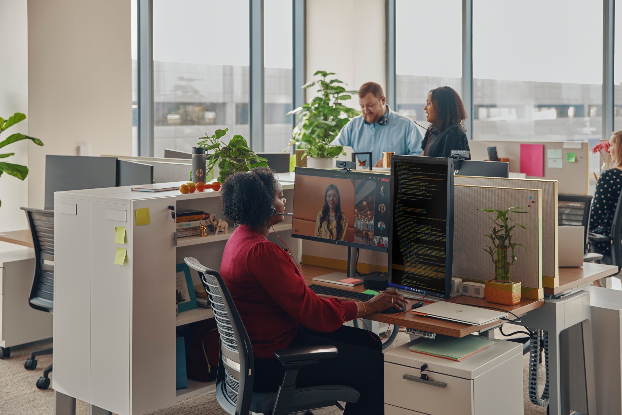 Headset Poly Blackwire 3310, Microsoft Teams, USB me adapter USB C, i zi