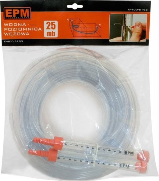 Nivel uji me zorrë Epm, 25 m, transparent