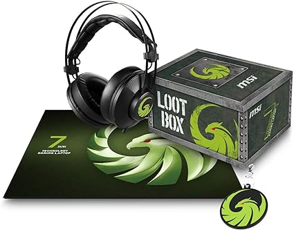 Set gaming MSI Lootbox (kufje + mauspad)