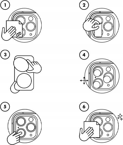 Mbrojtës kamere GrizzGlass HybridGlass për Nubia Z60 Ultra, set 2 copë, transparent