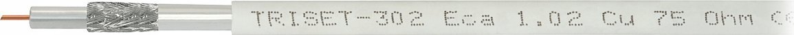 Коаксијален кабел TRISET 302 ECA A+, 100 m, бел