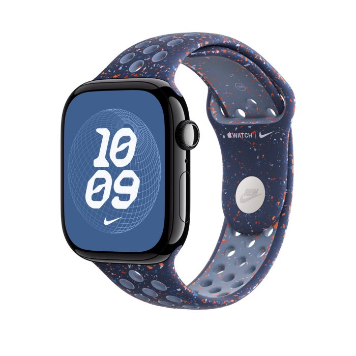 Apple Watch 46mm Band, Blue Ribbon Nike Sport Band, S/M