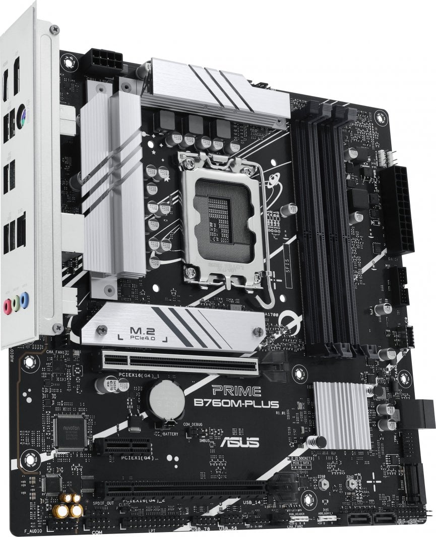 Pllakë amë Asus PRIME B760M-PLUS, Intel B760, Socket 1700, 4 slota, Micro ATX