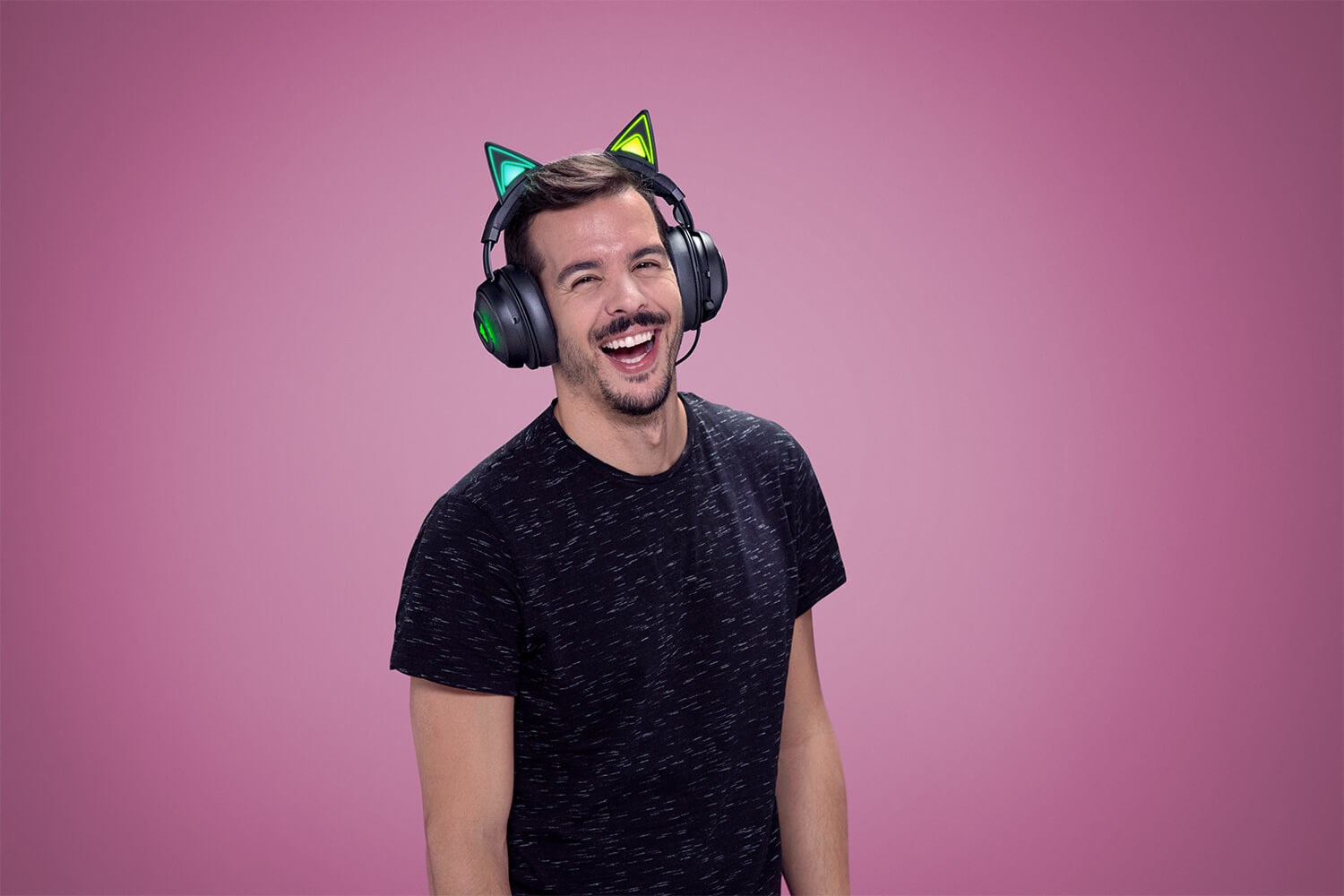 Kufje lojërash Razer Kraken Kitty Edition, USB, RGB, të zeza