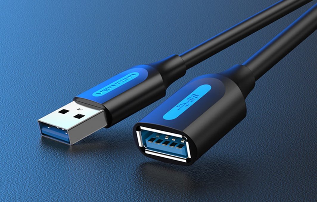 Kabllo zgjatues USB Vention CBHBD, USB A në USB A, 0.5 m, USB 3.0, i zi
