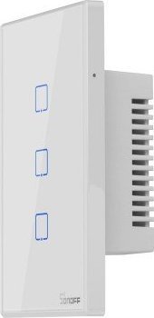 Çelës muri smart Sonoff T2US3C, 3 kanale, Wi-Fi, i bardhë