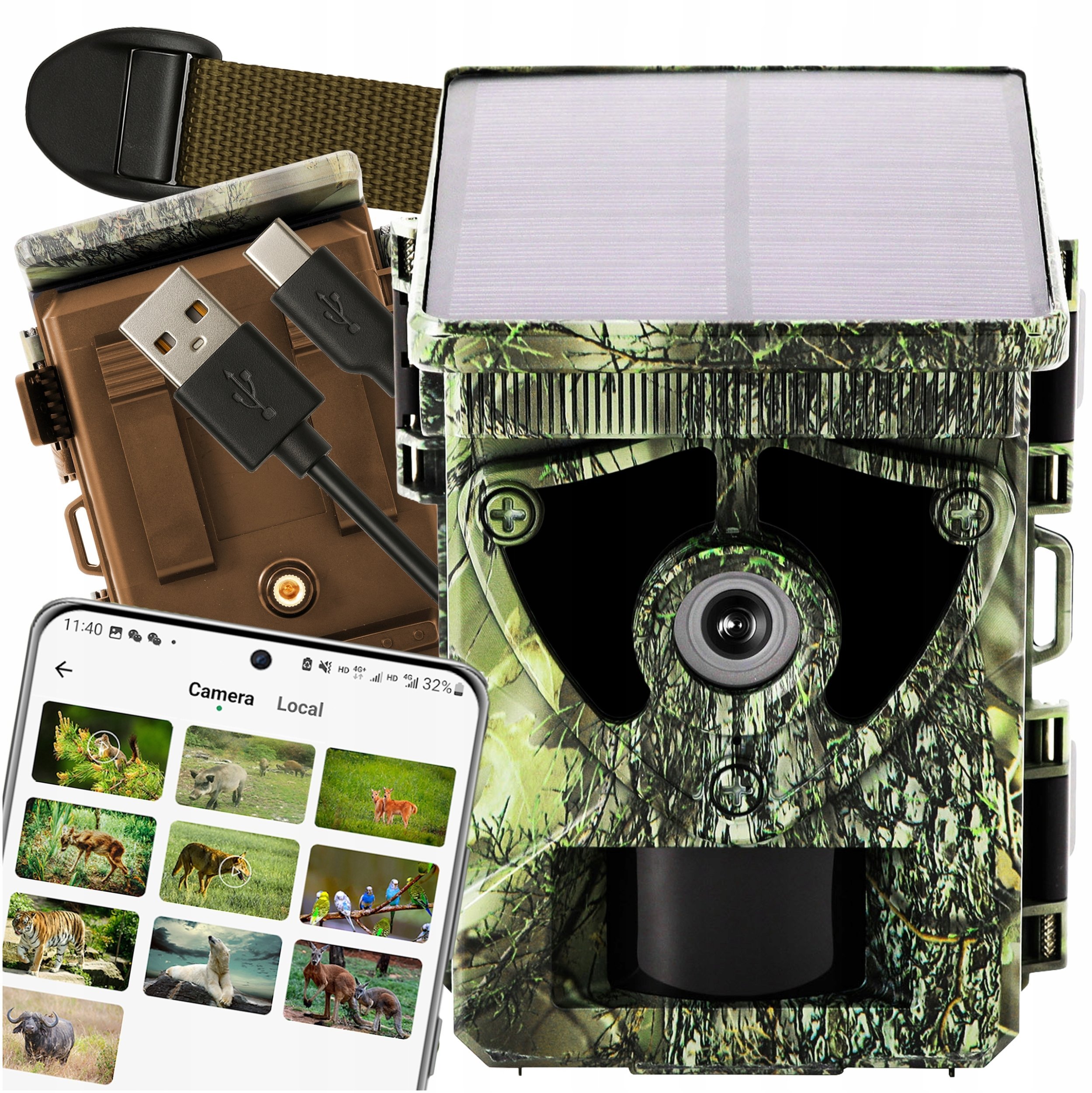 Kamerë gjuetie Blow KM800W, WiFi, panel diellor, me valë