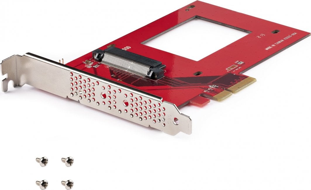 Kartelë adapteri StarTech.com U.3 në PCIe, PCIe 4.0 x4, për SSD 2.5" U.3 NVMe, e zezë