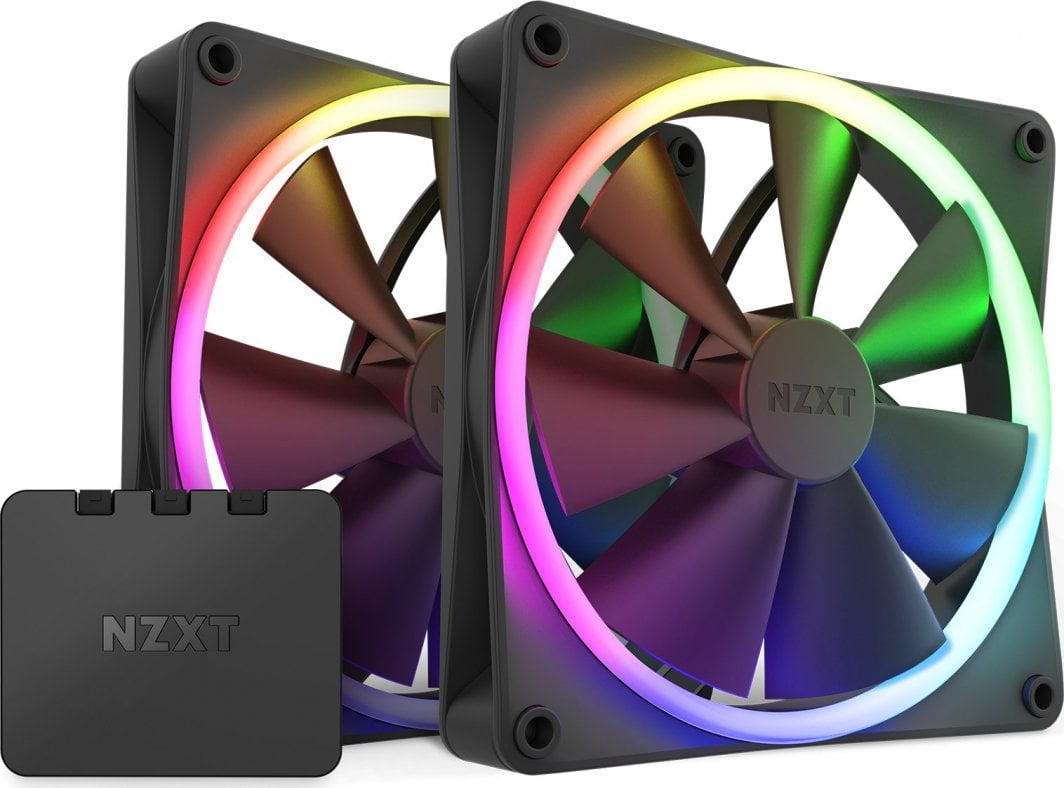 Ftohës Nzxt F140 RGB 2-pack + Hub (RF-R14SF-B1)