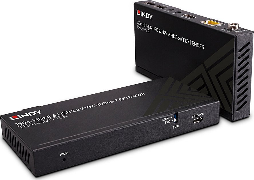 Adapter HDMI KVM Lindy Extender Cat.6, 150m, USB, i zi