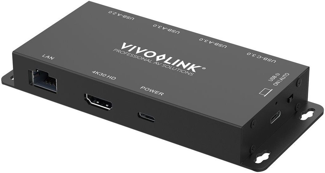 USB C HUB Vivolink VLUSBCHUB2V2, 4K, HDMI LAN, црн