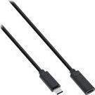 Kabllo USB InLine USB C në USB C, 0.5m, USB 3.2 Gen 2, i zi