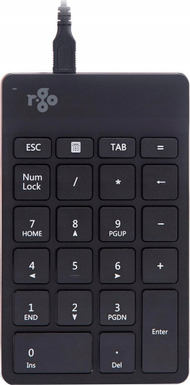 Tastierë numerike R-Go Tools Numpad Break, ergonomike, me kabllo, e zezë
