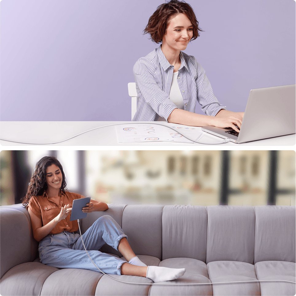 Kabllo USB Joyroom S-CL020A14, USB C në Lightning, 1.2m, e bardhë