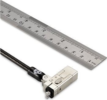 Bravë sigurie për laptop Kensington Slim NanoSaver 2.0, kabllo çelës, argjendtë