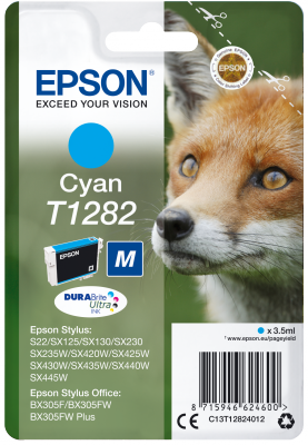 Ngjyrë printeri Epson Singlepack T1282 DURABrite Ultra Ink, cyan