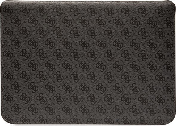 Mbështjellës laptopi Guess 4G Smooth, 13/14", PU, i zi