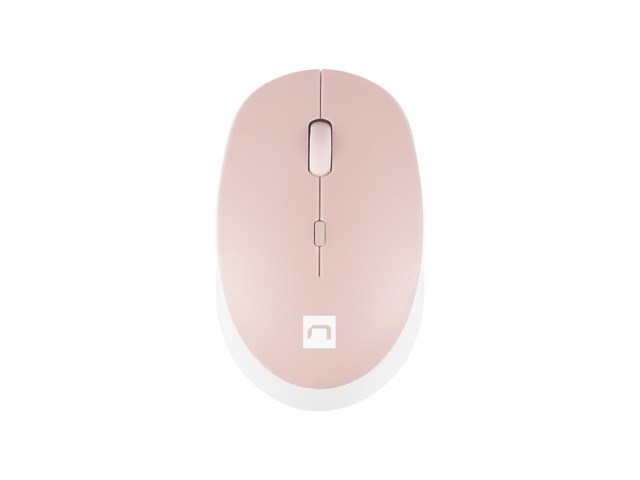 Maus Natec Harrier 2, USB 2.0, rozë, i bardhë