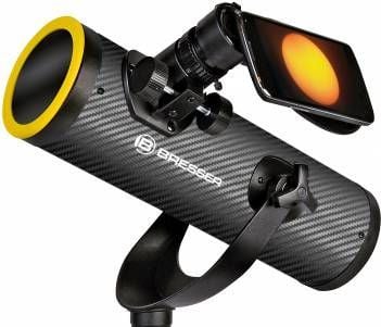 Tелескоп Bresser Solarix AZ 76/350, соларен филтер, со статив, црн