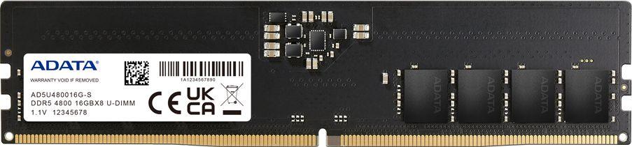 Memorie ADATA DDR5, 16 GB, 4800 MHz, CL40, AD5U480016G-S