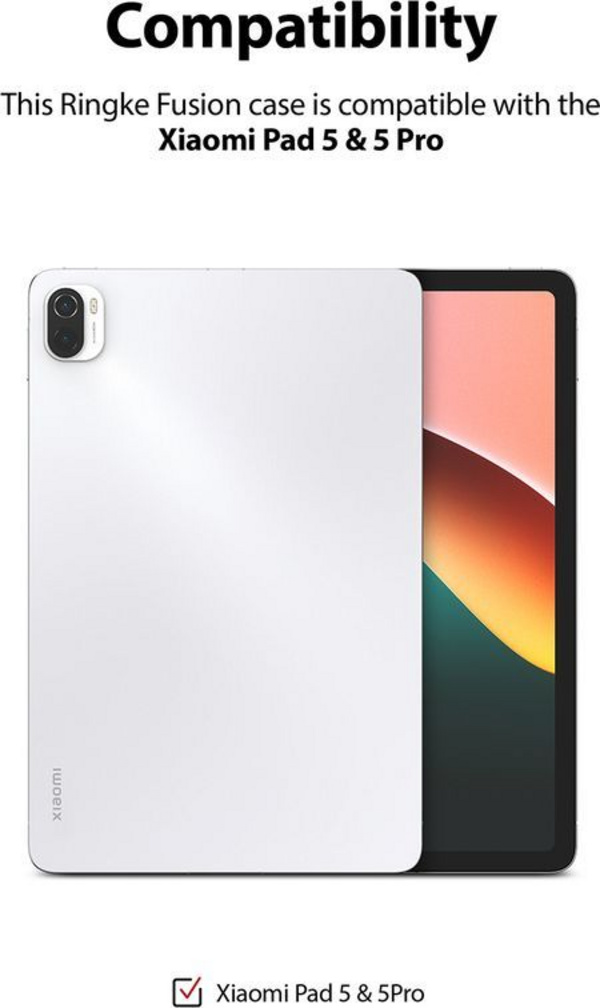 Mbështjellës për Tablet Ringke Ringke Fusion Case with Gel Frame Xiaomi Mi Pad 5 Pro / Mi Pad 5 (F582R53), i zi