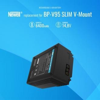 Bateri V-Mount Newell BP-V95 SLIM, 95Wh, kompakte, e zezë