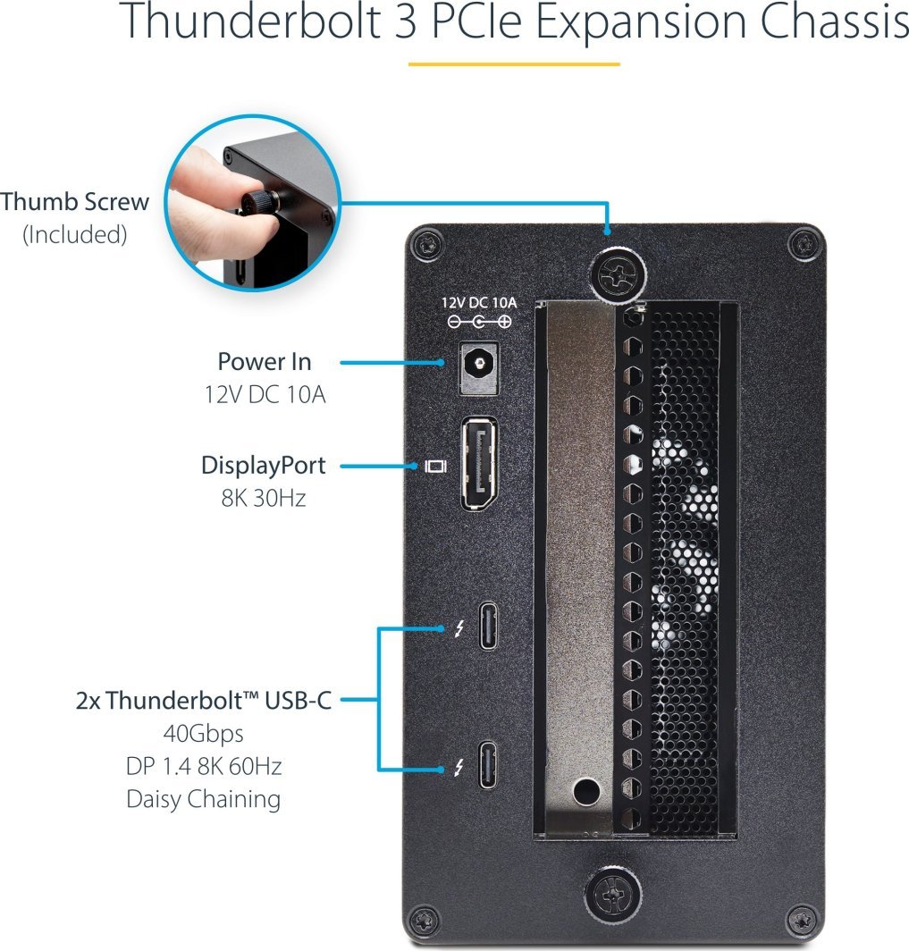 Kasë StarTech Case StarTech Thunderbolt 3 PCIe Expansion, Të ndryshme