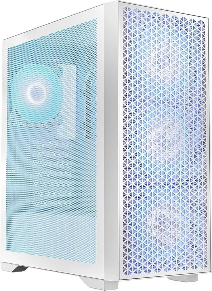 Kукјиште за компјутер Logic Concept Dart Pro ARGB, MIDI Tower, со 4 ARGB вентилатори, бело