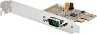 Kartë serike StarTech.com PCI Express, 1x RS232 DB9, low profile, e zezë