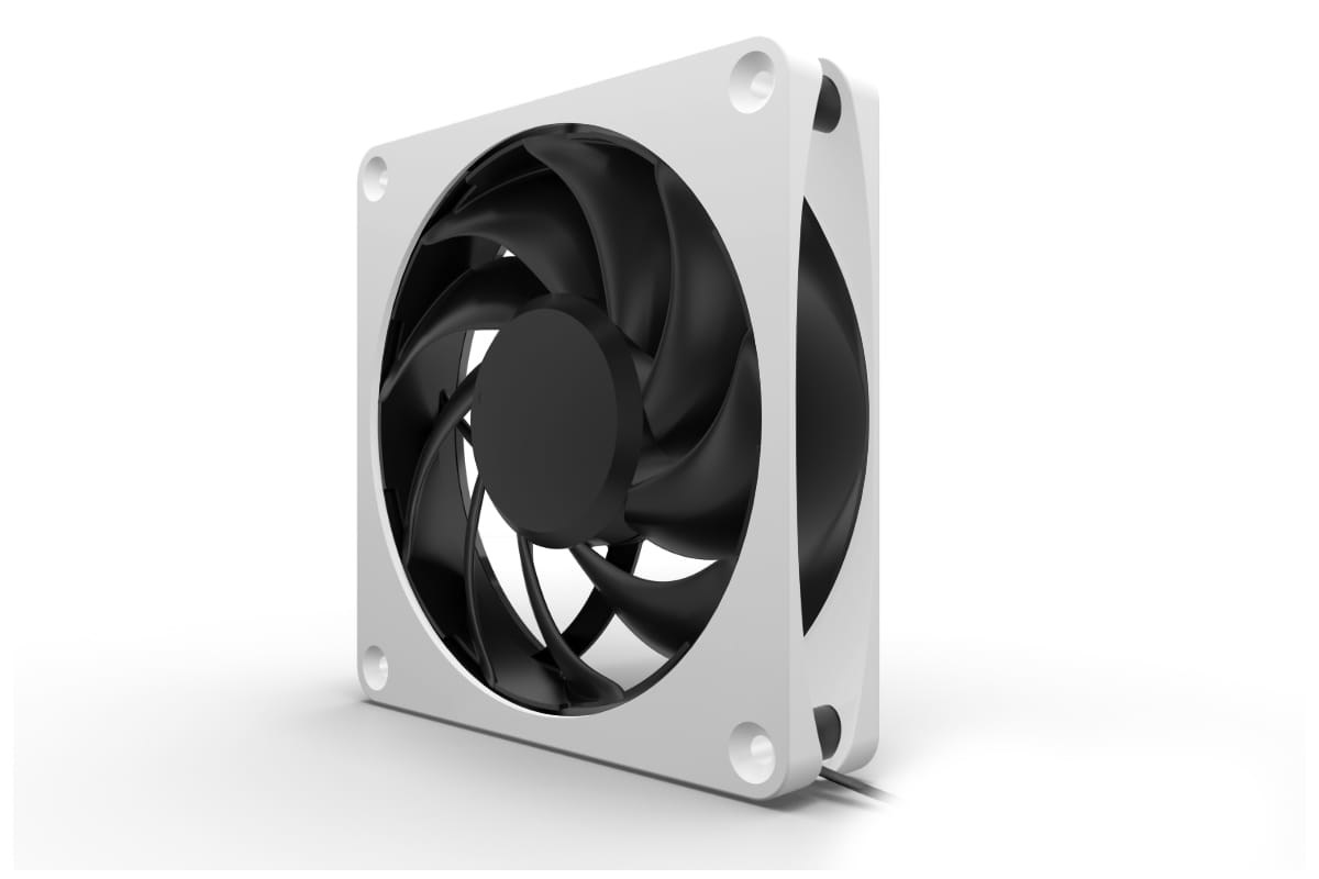 Ventilator Alphacool Apex Stealth Metal Power, 120x120x25 mm, 3000 rpm, i bardhë