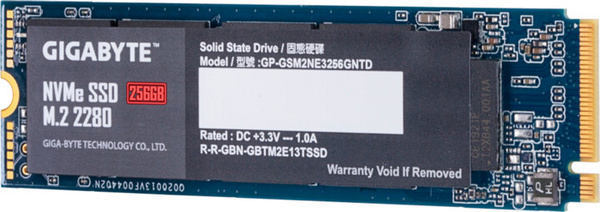 [OUTLET] Disk SSD GIGABYTE, M.2 - 256GB