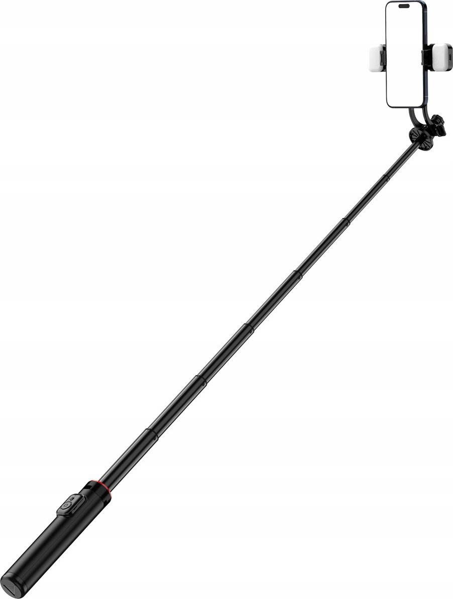 Selfie stick tripod WC12YDS, 1.3m, Bluetooth 5.2, me drita LED