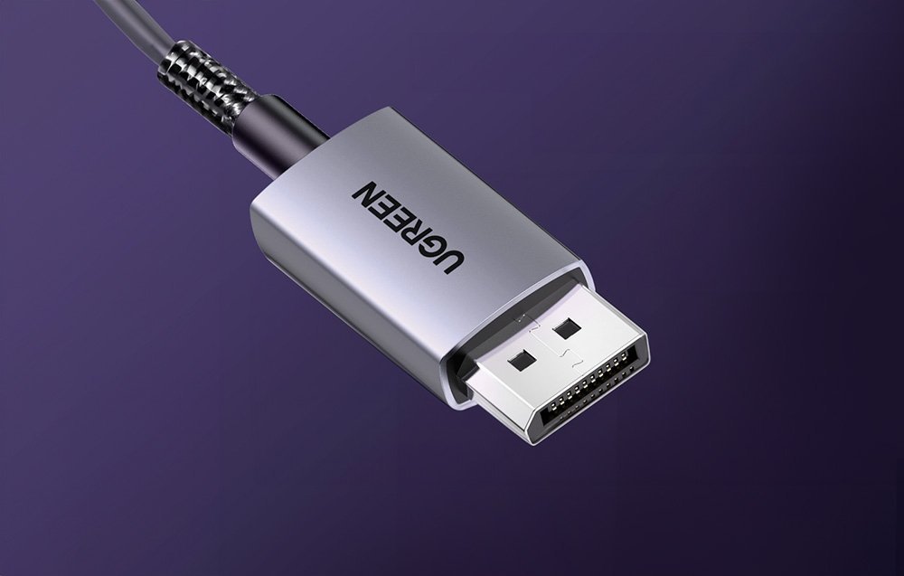 Kabllo DisplayPort në HDMI 8K 60Hz, 4K 240Hz, me mbështjellës të gërshetuar
