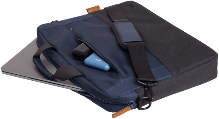 Çantë për laptop Trust Lisboa, 16", e kaltër e errët/ hirtë