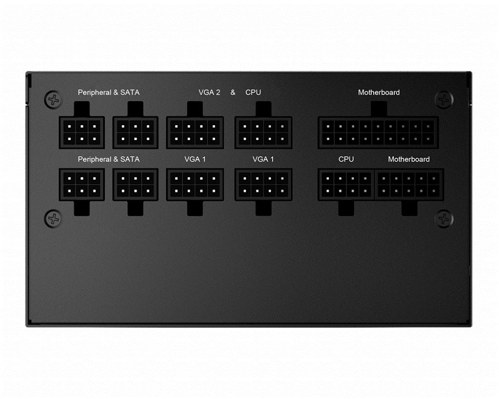 Burim energjie modular MSI MPG A850GF, 24-pin ATX, 850 W