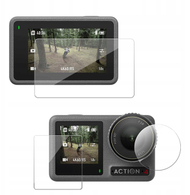Qelq mbrojtës Telesin për DJI Osmo Action 5 4 3, set aksesorësh, transparent