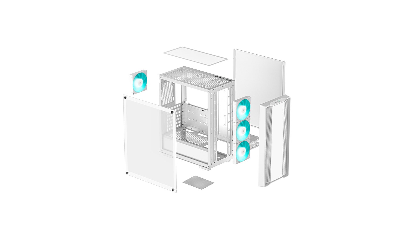 Kasë për PC DeepCool CC560 WH V2 Midi Tower, e bardhë