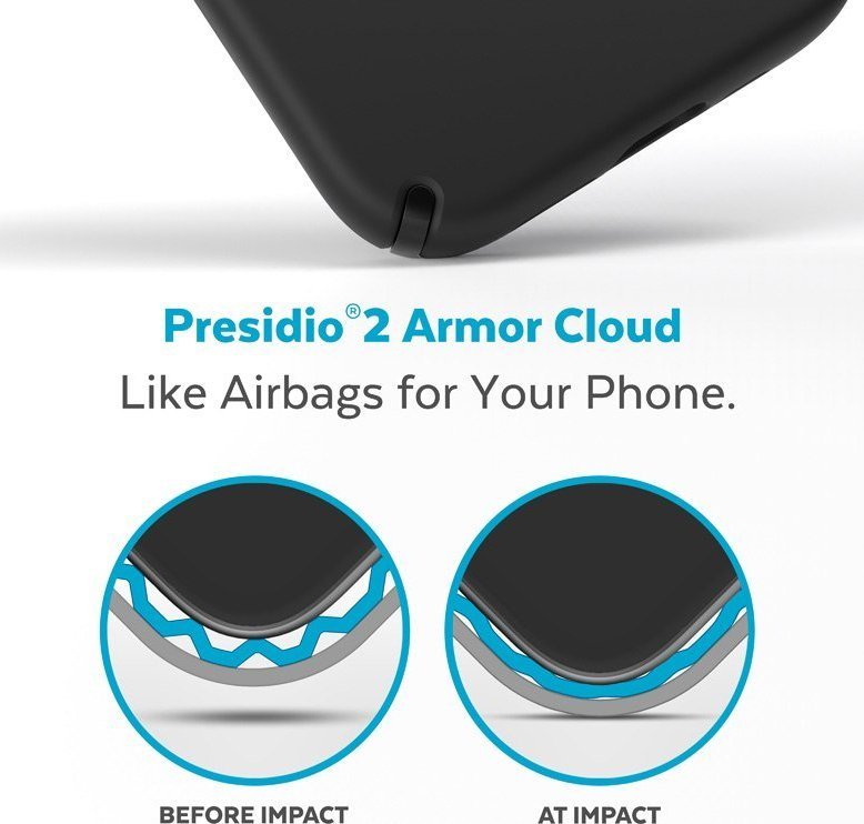 Kuti mbrojtëse Speck Presidio2 Pro MagSafe për iPhone 14 Pro Max, antishok, e zezë e bardhë