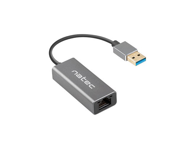 Kartë rrjeti Natec Cricket, USB-A, 1GB/s, e hirtë 