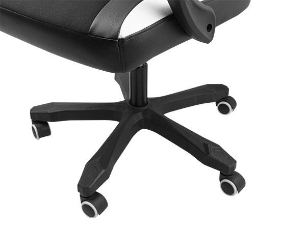 Karrige lojërash Fury Avenger M+, 150 kg, e zezë/e bardhë