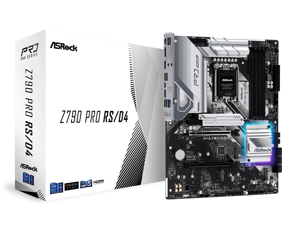 Pllakë amë Asrock Z790 Pro RS/D4 Intel Z790 LGA 1700 ATX