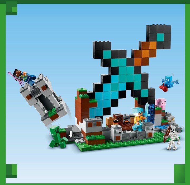 Set LEGO® Minecraft 21244 Knight's Base, 427 pjesë