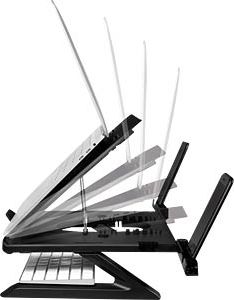 Qëndrim laptopi LogiLink AA0133, 9 pozicione rregullimi, 10-15.6", gri