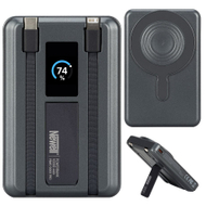 Power bank Newell MS-10000 Pro MagSafe, 10000 mAh, USB C dhe Lightning, gri