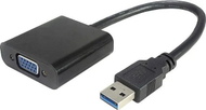 Adapter video PremiumCord USB 3.0 në VGA, Full HD 1080p, i zi