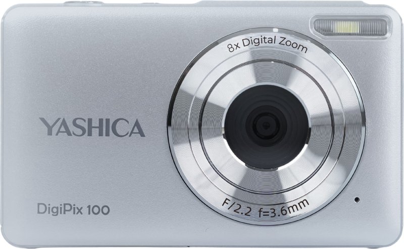 Aparat fotografik digjital Yashica DigiPix 100, video Full HD, ekran 2.4", i bardhë