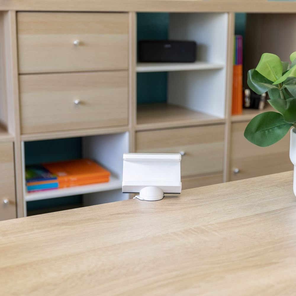 Kapëse tavoline InLine për zgarë prizash, rrotulluese, e bardhë