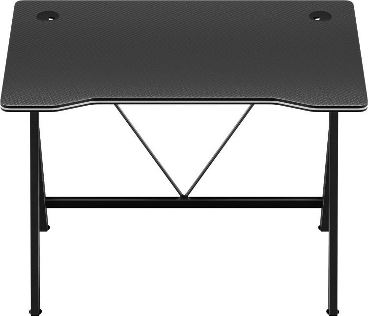 Tavolinë gaming Huzaro Hero 1.4, kompakte, me vrima për kabllo, e zezë